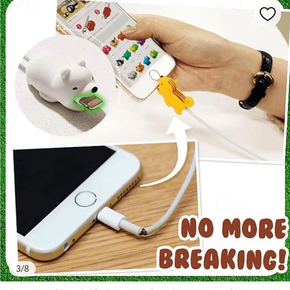 Cute Animal Cable Protectors - Multicolor Silicone Set